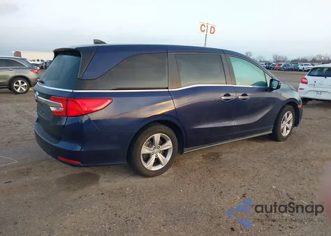 2019 Honda Odyssey Ex z USA, uszkodzony, nr VIN 5FNRL6H58KB011821